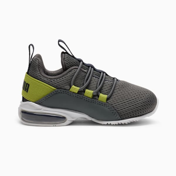 Tenis para infantes Axelion Mesh, Cool Dark Gray-PUMA Navy-Sea Kelp, extralarge